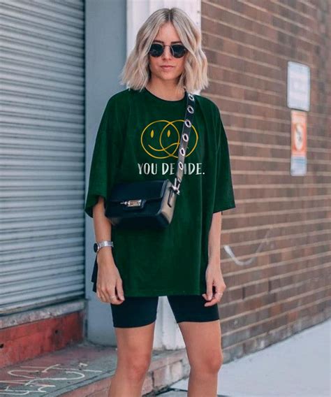 oversized t-shirt style.